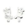 Breloque petite branche avec trois attaches, argent 925, 16x25mm x 1pc