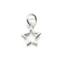 Spacer star openwork ,sterling silver 925, 8x13.5mm x 2pcs