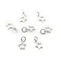 Intercalaire étoile ajourée, argent 925, 8x13.5mm x 2pcs