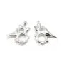 Pendentif branche et oiseau , argent 925 ,15.5x18mm x 1pc