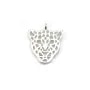 925 sterling silver feather charm 24mm x 1pc