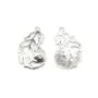 925 sterling silver feather charm 24mm x 1pc