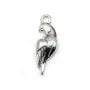 Charm in 925 silver, in the shape of a bird, 14.5 * 5mm x 1pc