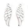 Breloque aile ciselée Argent 925  22 *9 mm x 2pcs 