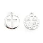 Breloque croix découpée Argent 925 15 mm x 1 pcs