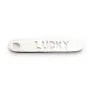 Breloque Lucky Argent 925  19mmx4mm x 2pcs 