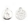Breloque étoile découpée Argent 925 15 mm x1 pc