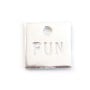 Breloque Fun Carrée Argent 925 10mm x 1 pcs