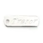 925 Sterling Silver Tresor charm 17x6mm x 2pcs 