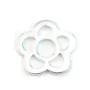 Intercalaire fleur  Argent  925 9mm x 2pcs