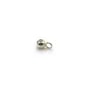 Stoppeur pour chaîne, argent 925, de forme ronde, avec anneau, 5.5x2.5mm x 10pcs