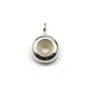 Stopper pour chaine, en argent 925, de forme ronde, mesurant 8mm x 1pc