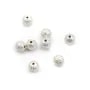 Boule diamantée  Argent 925 6mm x 4pcs