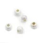 Perle brillante boule en argent 925 8mm x 1pc