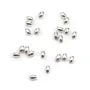 Argent 925 Anneaux Rond Plat diamenté 5.5mm  x 4 pcs