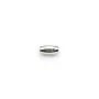 Argent 925 Anneaux Rond Plat diamenté 5.5mm  x 4 pcs