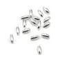 Argent 925 Anneaux Rond Plat diamenté 5.5mm  x 4 st