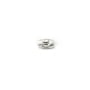 Argent 925 Anneaux Rond Plat diamenté 5.5mm  x 4 pcs