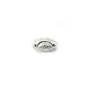 olive laser cut 4x7 mm en Argent 925 x 4