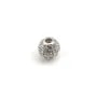 Boule avec strass 6mm en argent 925  x 1pc