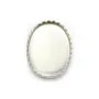 Serti en argent 925, pour cabochon de forme ovale, 13 * 18mm x 1pc