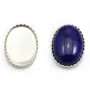 Serti en argent 925, pour cabochon de forme ovale, 13 * 18mm x 1pc