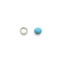 Serti en argent 925, pour cabochon rond de 3mm x 10pcs