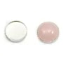 Set in 925 silver, for 14mm round cabochon x 1pc