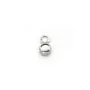 Pendentif en argent 925, avec serti pour cabochon rond de 4 mm x 2pcs