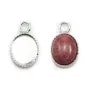 Pendant set in 925 silver, for cabochon in oval shape, 8 * 10mm x 1pc