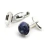 Cuff link with small dish for pearls half-drilled Sterling silver 925 ,20x8x17.5 mm x 2pcs