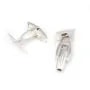 Cuff link squared for cabochon Sterling silver 925 ,12mm x 2pcs