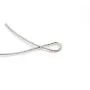 Protections pour fil cablé 0.6mm,argent 925 x 10pcs