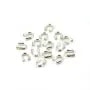 Protections pour fil cablé 1.0mm,argent 925 x 10pcs