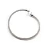 Flexible bracelet 925 sterling silver with strass for halfdriled beads x 1pc