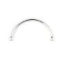 Demi-jonc bracelet avec 2 anneaux argent 925 ,25x62mm x1pc