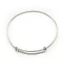 Argent 925 bracelet réglable 60mm x 1pc