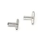 925 Sterling Silver cufflink pendant  24x7.6mm x 1pc 