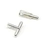 925 Sterling Silver cufflink pendant  24x7.6mm x 1pc 