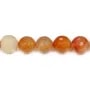 Cornelian Faceted Round 12mm x 40cm