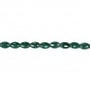 Malachite ovale 8x12mm x 40cm