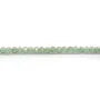 Préhnite rondelle facette 4x2.5mm x 40cm