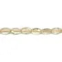Quartz lemon jaune, de forme ovale facetté, 8 * 12mm x 40cm