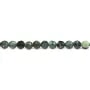 Seraphinite, in green color, in shape of round faceted, 2mm x 39cm