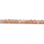 Multicolored tourmaline, in round and flat faceted shape, 4mm x 40cm