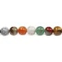 Pierres mixtes ronde 8mm x 40cm