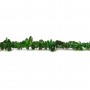 Tsavorite en forme chips A+ x 40cm