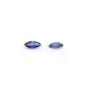 Saphir bleu à sertir, en forme de navette, 2.5 * 5mm x 1pc