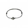 Bracelet en fil de polyester avec perles de culture de Tahiti