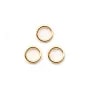 Anneau ouvert 0.64X5mm Gold Filled 14 carats X10pcs